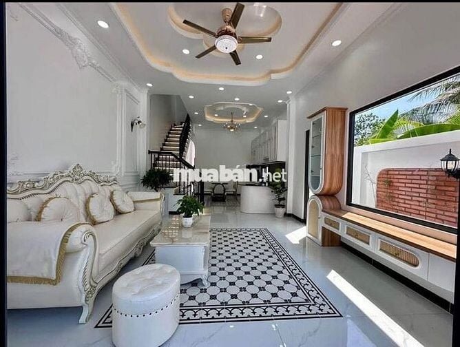 Nhà Sân Vườn 5m x 41m đường ô tô cách Trần Văn Hiển 50m