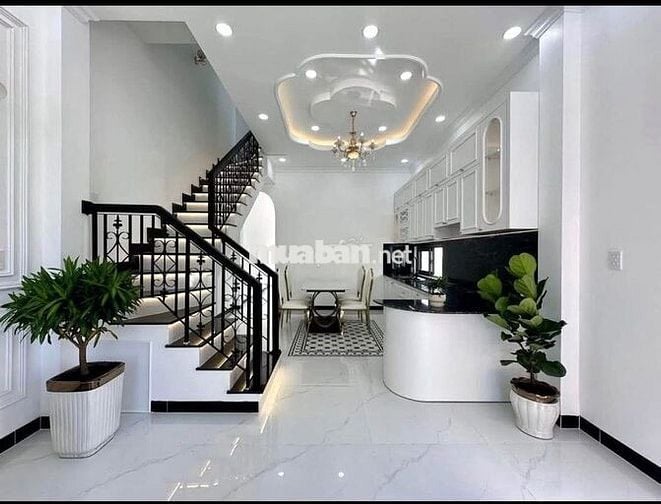 Nhà Sân Vườn 5m x 41m đường ô tô cách Trần Văn Hiển 50m