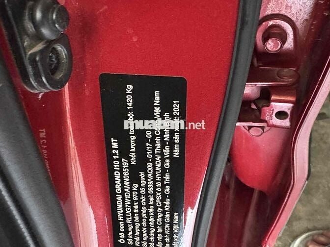 Hyundai Grand i10 2021 1.2 MT Tiêu Chuẩn - 62000 k