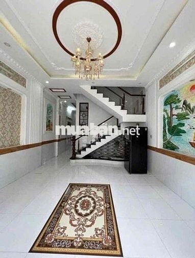 Nhà trệt lầu có nội thất KDC Quân Báo - Gần Chợ Bà Bộ
