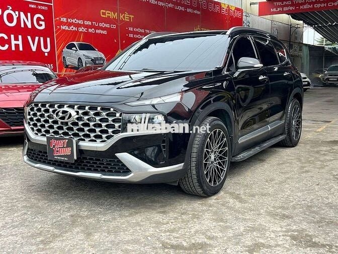 Hyundai Santafe 2021 Premium 2.2D,máy dầu,màu đen