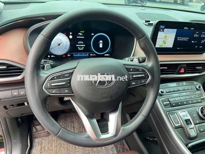 Hyundai Santafe 2021 Premium 2.2D,máy dầu,màu đen