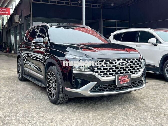 Hyundai Santafe 2021 Premium 2.2D,máy dầu,màu đen