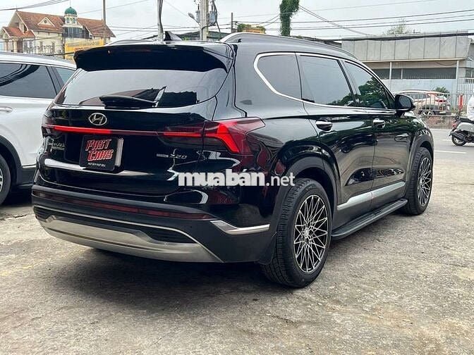 Hyundai Santafe 2021 Premium 2.2D,máy dầu,màu đen