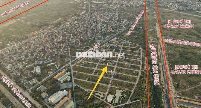 PHÂN LÔ VỈA HÈ Song Phương 6 tỷ,48m2,sẵn sổ,cạnh ĐLTHĂNG LONG,GA METRO