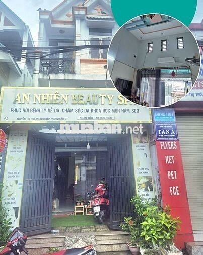 Nhà 2 Lầu Đúc Kiên Cố Mặt Đường Lớn Nguyễn Thị Thơi P. Hiệp Thành Q12