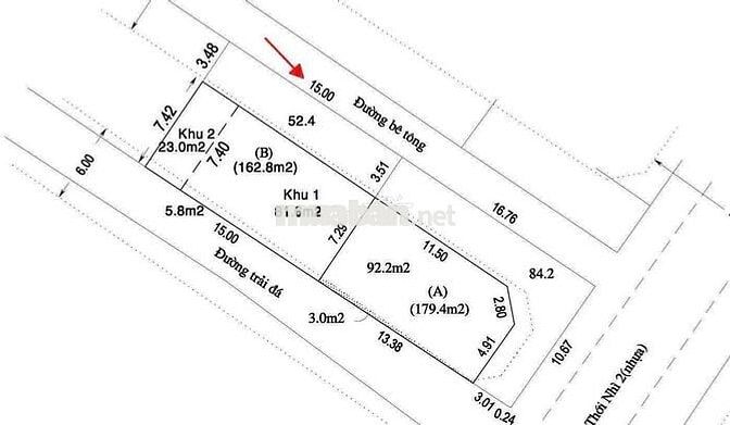 bán đất hẻm xe hơi đường Tân Thới Nhì 2