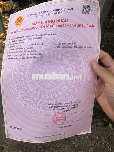 bán đất vườn trái cây Bình Lộc Long Khánh