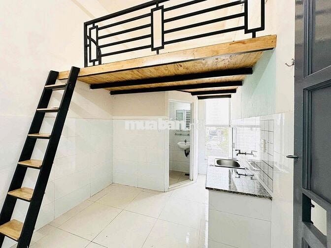 Phòng DUPLEX Gác Cao_ Cửa Sổ Trời_Full Nội Thất ngay ETOWN CỘNG HOÀ