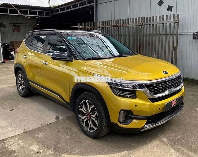 Kia Seltos 2020 Premium 1.4 Turbo,màu vàng,4v km