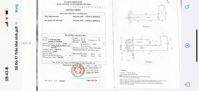 Bán nhà 17 Trần Mai Ninh, P.12, Q.Tân Bình, khu Bàu Cát, giá tốt