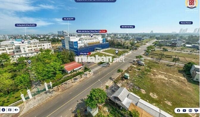 Tổng hợp các lô đất gần trường ĐH FPT Đà Nẵng giá chỉ từ 1,82 tỷ.