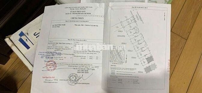BÁN KHÁCH SẠN ĐC: 91 TRẦN THIỆN CHÁNH, P12, Q10: 7×16M 5T HĐT 90 TRIỆU