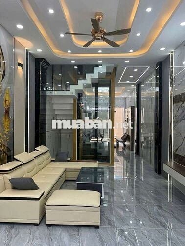 Nhà phố 3Lầu có thang máy 4x17M Lê Văn Khương/->100m đg nhựa thông