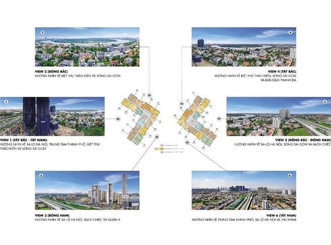 Căn hộ bán tại Masteri An Phú tầng cao gồm 2 phòng ngủ view đẹp 73m2