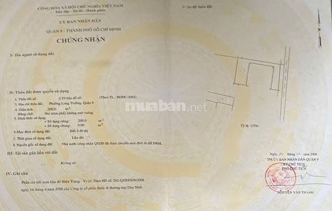 Đất lớn Nguyễn Duy Trinh Thủ Đức – 3 mặt tiền, giá chỉ 63 triệu/m2