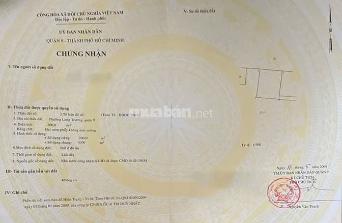 Đất lớn Nguyễn Duy Trinh Thủ Đức – 3 mặt tiền, giá chỉ 63 triệu/m2
