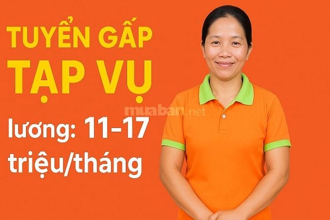 TUYỂN GẤP 5 GIÚP VIỆC THEO GIỜ | THU NHẬP ĐẾN 17 TRIỆU/THÁNG