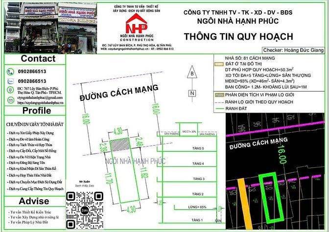 Bán nhà 3 tầng mặt tiền 81 Cách Mạng, Q. Tân Phú