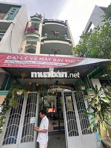 NHÀ MẶT TIỀN 4 TẦNG — BÀU CÁT 8 PHƯỜNG 11 TB  (m x m)
