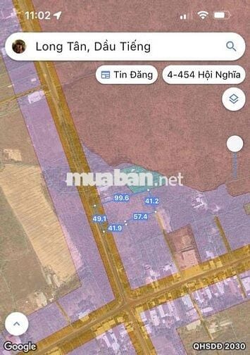 Cần bán 4500m vuông đất mặt tiền Long Tân, Dầu Tiếng. Giá 15 tỷ