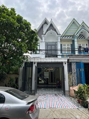 Nhà mặt tiền 16m hiện đại 5mx22m đi bộ ra chợ  đúc 1 lầu 4 p.n 4wc