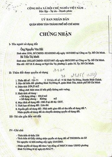 ✅Đất 4,5x25 Khu Tên Lửa, Bình Trị Đông B,Bình Tân 