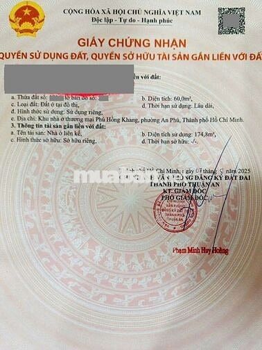 Nhà phố mới hoàn công Phú Hồng Khang gần ngã Miếu Ông Cù,chợ Phú Phong