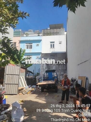 Đất nền mặt tiền 108m2 (6x18m) - Đường 20m - KDC Phú Lợi P.7 Q.8