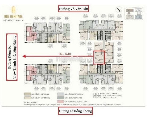 🏡 CĂN HỘ MÃ H4-1610 | 3PN CAO CẤP – VIEW SÔNG HƯƠNG, THÀNH PHỐ HUẾ