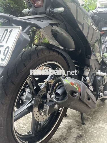 Cần ra đi EXCITER 150-2015 màu xanh quân đội