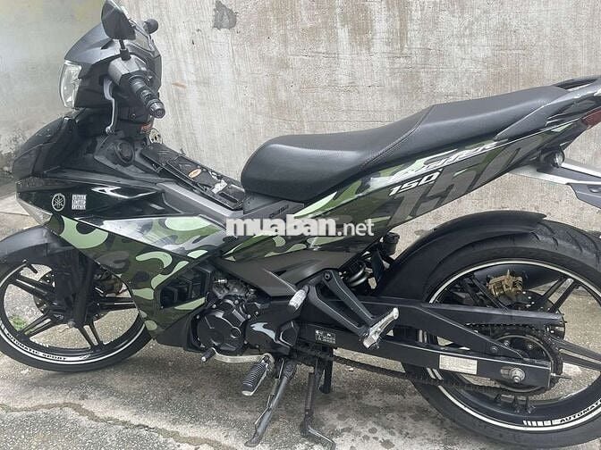 Cần ra đi EXCITER 150-2015 màu xanh quân đội