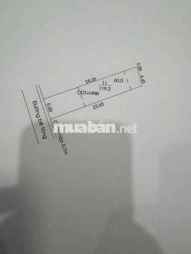 Đất Tương Bình Hiệp 1/Hồ Văn Cống Thông dx 142 ra Nguyễn Chí Thanh