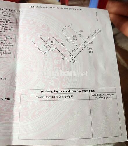 Bán đất tổ 2, Quang Minh, Mê Linh, HN. Gần KCN Quang Minh, chợ,