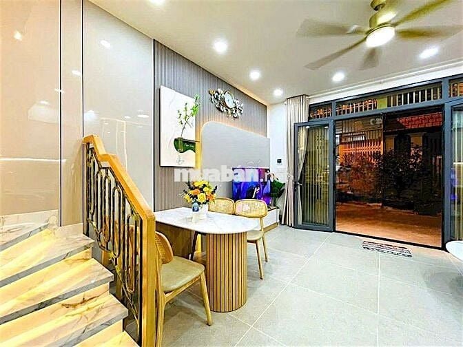 NHÀ MỚI XINH-NGUYỄN TƯ GIẢN-GÒ VẤP-XE HƠI THÔNG-KINH DOANH-4 TẦNG-3PN