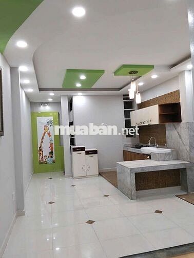 Nhà 4 x 16, đúc 3 tấm , hẻm xe hơi 1/ đường Thống nhất ,p10,15tr tháng