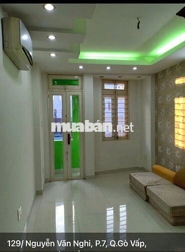 Nhà cho thuê, hẻm XH, 129/11 Nguyễn văn nghi Gò vấp, 3 lầu, nhà trống
