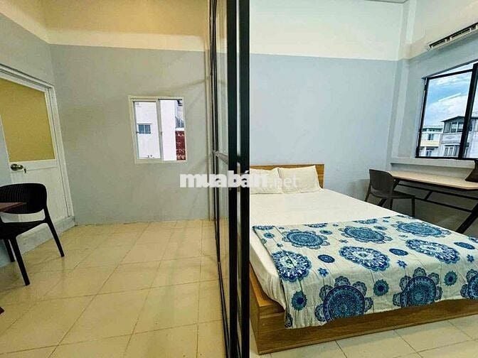 Cho thuê căn hộ 1PN Cửa sổ thoáng Q4 gần ĐH Luật, ĐH Nguyễn Tất Thành