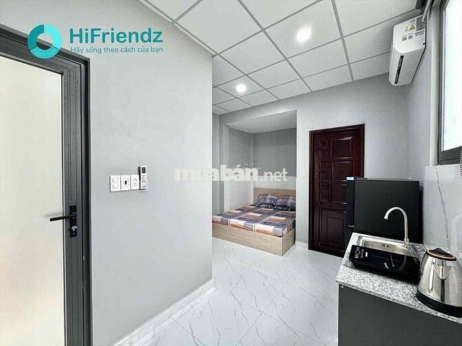 Nhà mới 100%, có máy giặt riêng, free xe, oto vào tận nhà, sát cầu chu