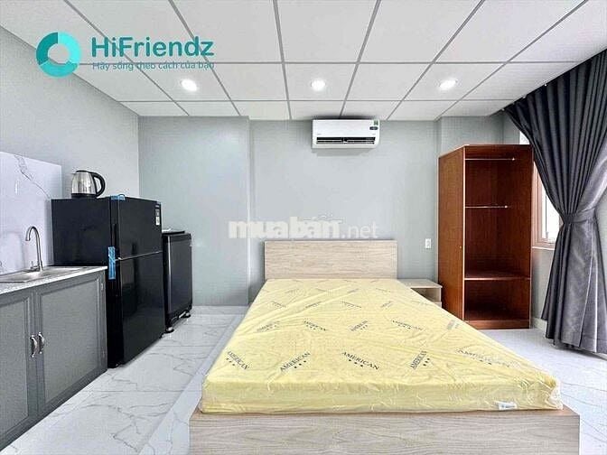 Khai trương phòng studio full nt máy giặt riêng, ban công, cửa sổ, 9p