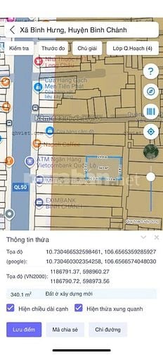 Bán nhà khu đường  6m quốc lộ 50 P5. 15x22m