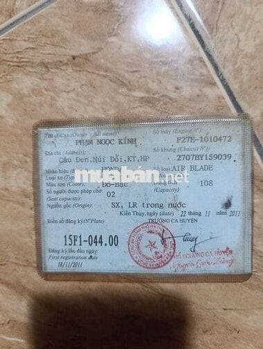 Airblade fi đời 11.2011 xe êm chất khỏe giá 8tr800