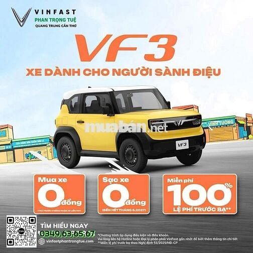 Tin được không! VF 3 Hồng phấn trả trước 0 đồng