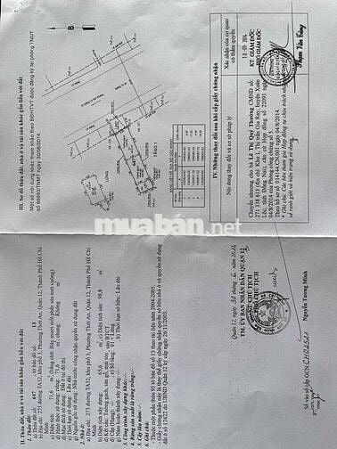 Nhà chính chủ số 273 Đường trần thị cờ, phường thới an, quận 12