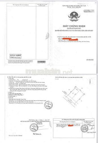 Bán đất 2 mặt tiền đường bê tông - Phú Giáo, Bình Dương