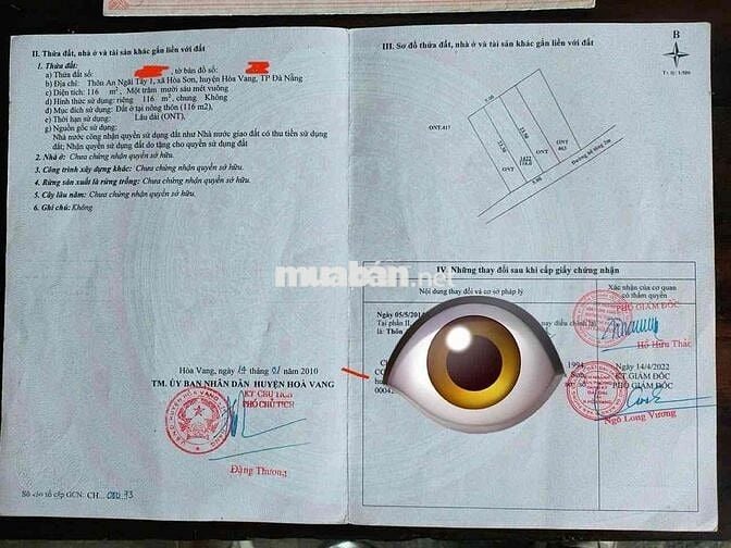 CẦN BÁN NHANH LÔ ĐẤT TẠI AN NGÃI TÂY 1. DT 116m2. CƠ HỘI ĐẦU TƯ, AN CƯ