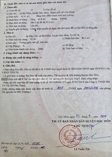 Bán nhà 2 tầng, 2 phòng ngủ Sổ hồng riêng đường Nguyễn Thị Huê