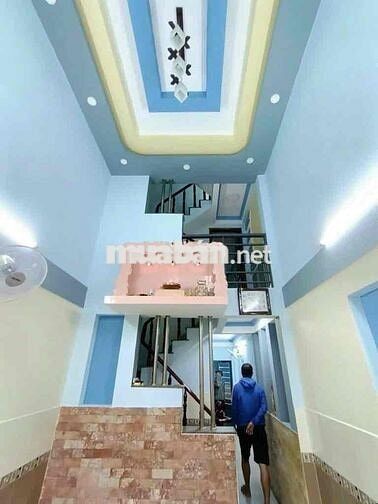 ĐỘI CUNG-NHÀ MỚI 4 TẦNG-NỞ HẬU TÀI LỘC- HẺM 5M THÔNG-