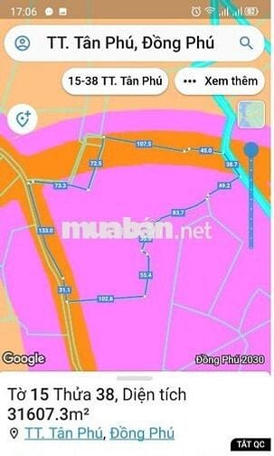 Chính chủ bán đất vườn cao su 3ha trong khu dân cư hiện hữu.