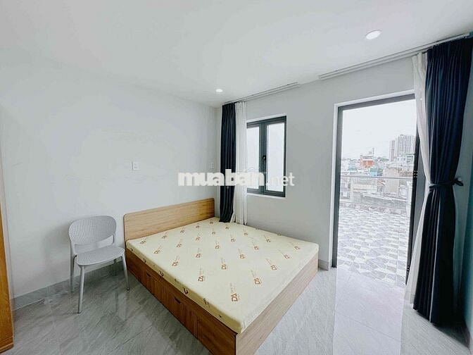 Cho thuê căn hộ dịch vụ Full nội thất, ban công rộng rãi thoáng mát